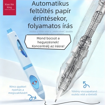 Lowercase Star mechanikus ceruza ZZW automatikus grafit adagolóval, ergonómikus fogás, hegyezés nélkül