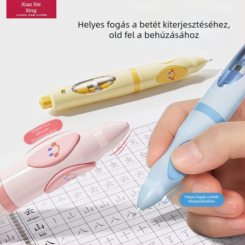 Lowercase Star mechanikus ceruza ZZW automatikus grafit adagolóval, ergonómikus fogás, hegyezés nélkül