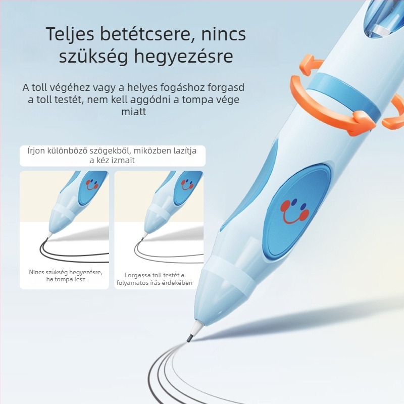 Lowercase Star mechanikus ceruza ZZW automatikus grafit adagolóval, ergonómikus fogás, hegyezés nélkül