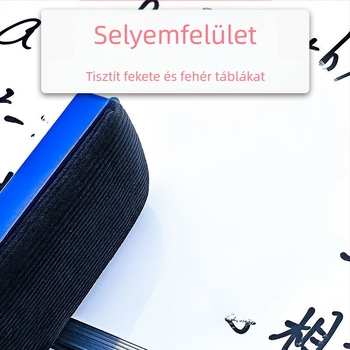 Nagy méretű mágneses törlőkészlet fekete- és fehér táblához pormentes krétával, iskolai használatra, mágneses rögzítés