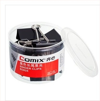 Qixin B3630 B3629 B3628 B3627 B3626 B3625 fekete 15-50 mm irattartó kapocs
