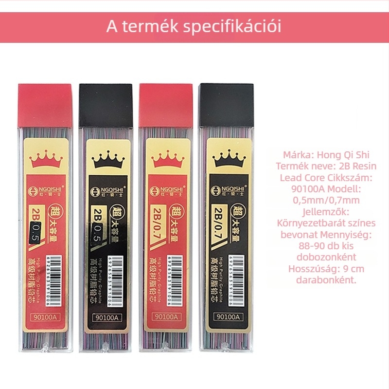 Mechanikus ceruza refill, 0,5 mm, modell 90100, csere mag