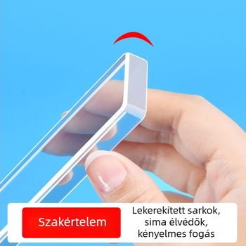 Hosszú farkú számlclip - átlátszó akril, számlanyomó eszköz a bárpulthoz, modell 66040