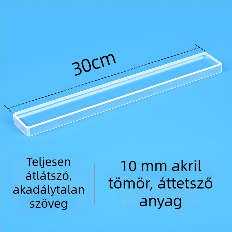 Hosszú farkú számlclip - átlátszó akril, számlanyomó eszköz a bárpulthoz, modell 66040