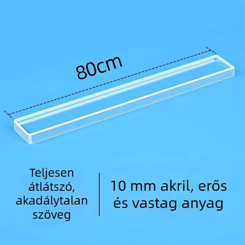 Hosszú farkú számlclip - átlátszó akril, számlanyomó eszköz a bárpulthoz, modell 66040
