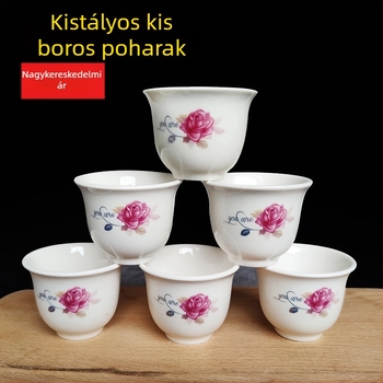 Kerámiás boros pohár, retró stílus, könnyed luxus megjelenés, prémium minőség