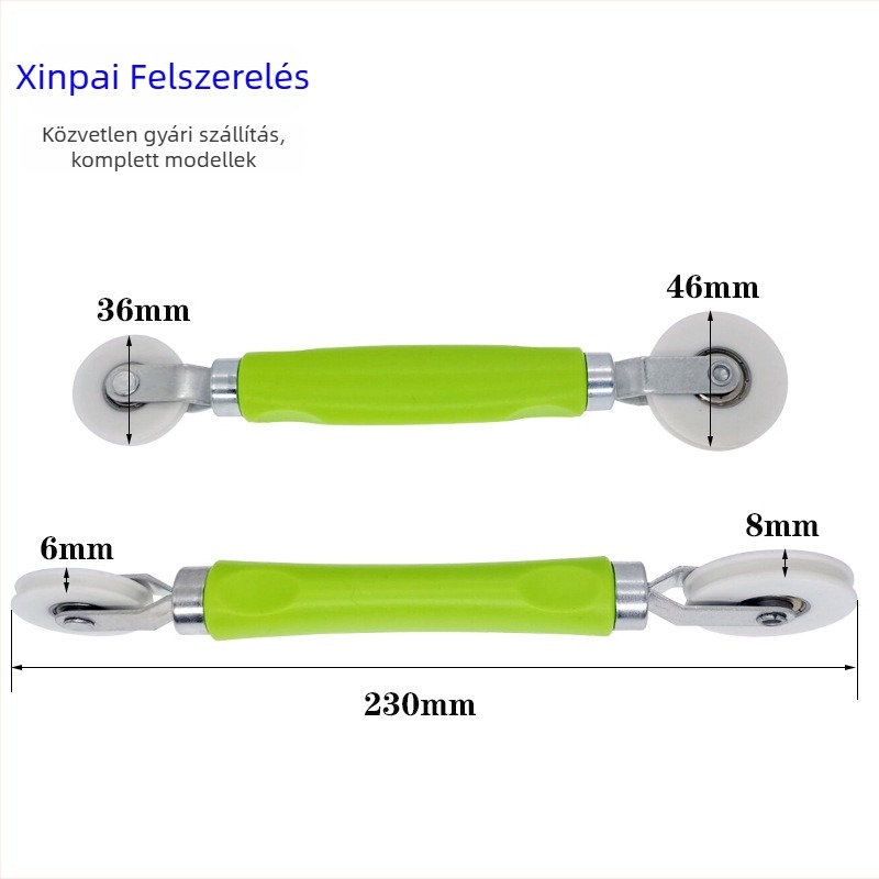 LED-szalaghoz nyomókerék fa/ műanyag fogantyúval, kompatibil 5–8 mm lámpákkal, maximális terhelés 10 kg, mintavételi testreszabás