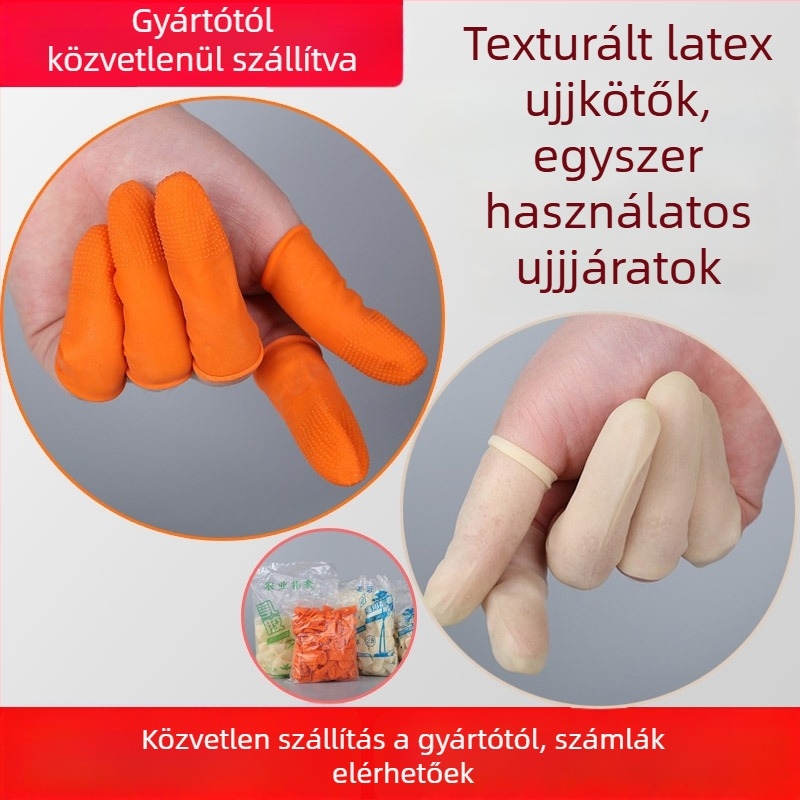 Egyszer használatos latex ujjvédő texturált csúszásmentes felülettel | Xin Xin, alkalmas elektronikai, optikai és orvosi felhasználásra