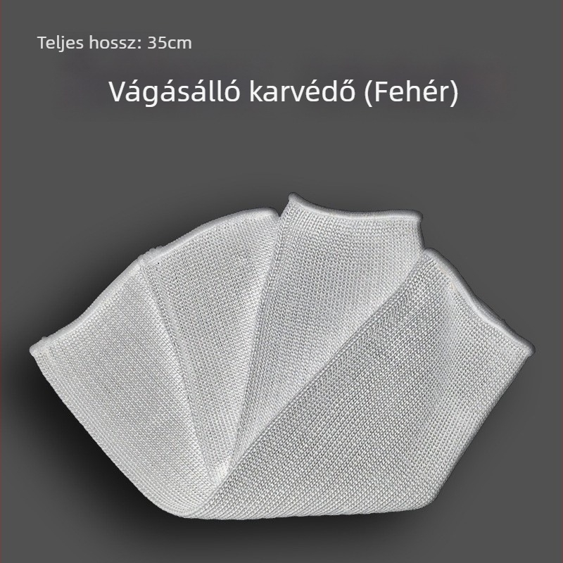 Anti-cut karvédő, erős poliészter fonallal és acéldróttal megerősítve, kültéri önvédelemre