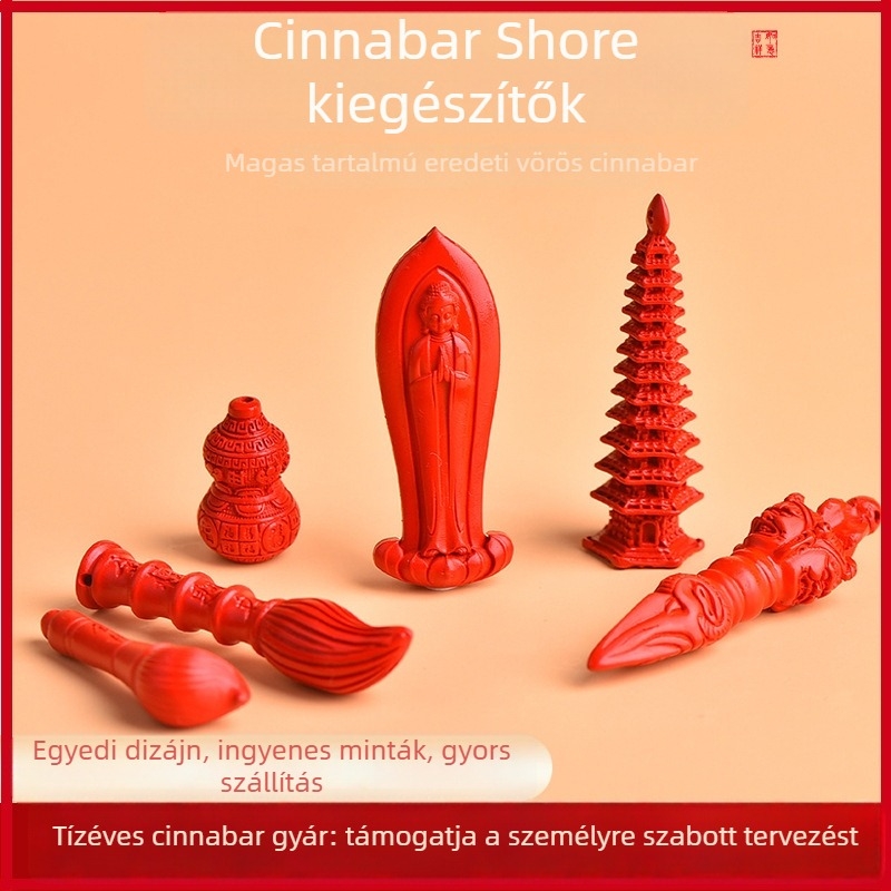 DIY ékszerkészítés kiegészítő: cinnabar, kézi kötés, eredeti dizájn, Bangshun, 2025 tavasz