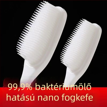 Elektromos fogkefe széles fejjel, kemény sörtékkel, nano egyedi csomagolásban, felnőtteknek, ínymasszázs