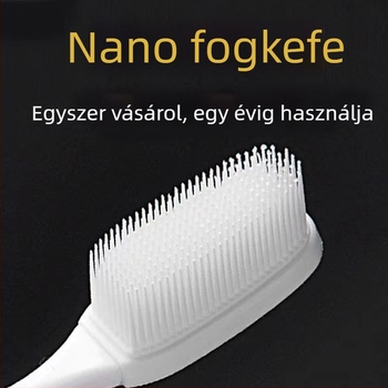 Elektromos fogkefe széles fejjel, kemény sörtékkel, nano egyedi csomagolásban, felnőtteknek, ínymasszázs