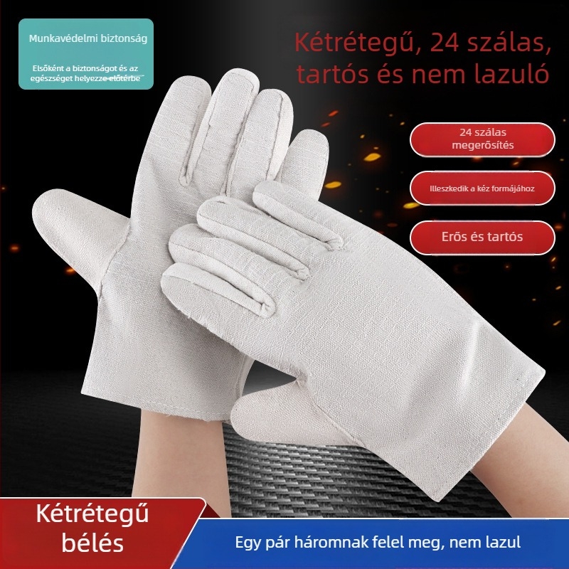 Hegesztő kesztyűk - kopásálló, Job Health márka, 75 g, vágás elleni védelem, hardveres hegesztéshez
