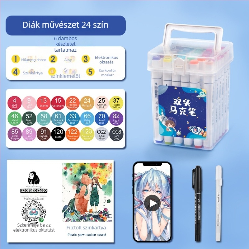 Diákoknak szóló marker toll – festéshez, rajzoláshoz és íráshoz (Touch Young)