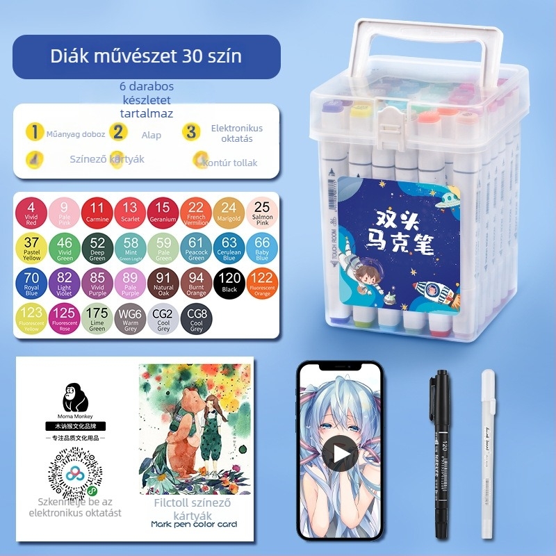 Diákoknak szóló marker toll – festéshez, rajzoláshoz és íráshoz (Touch Young)