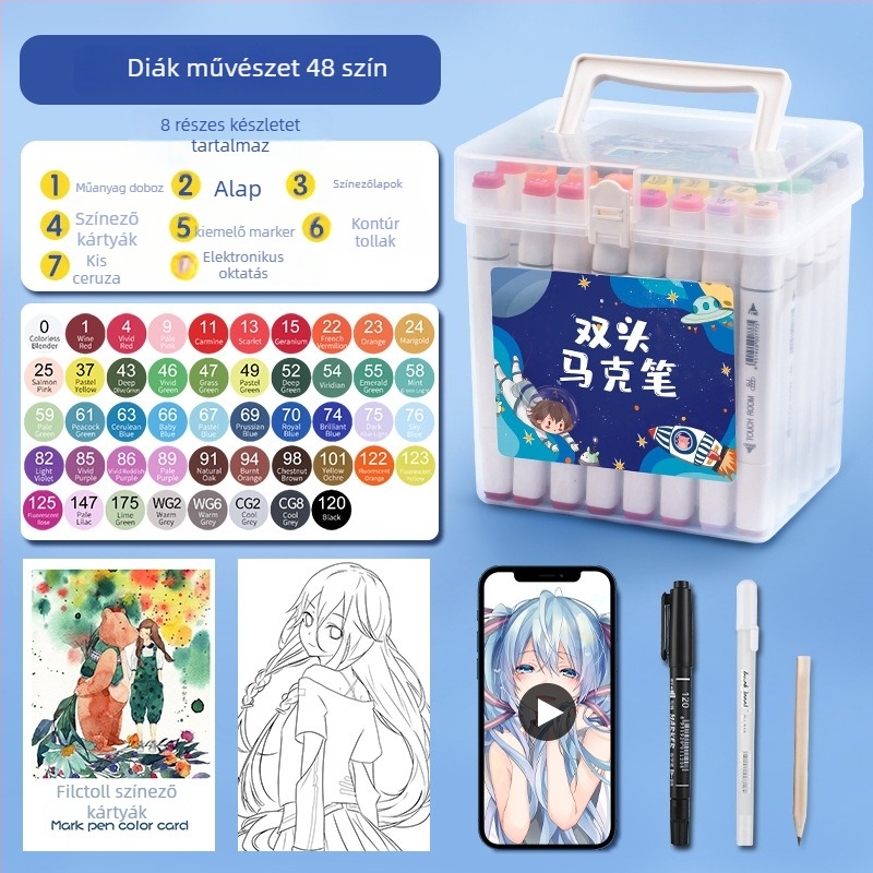 Diákoknak szóló marker toll – festéshez, rajzoláshoz és íráshoz (Touch Young)