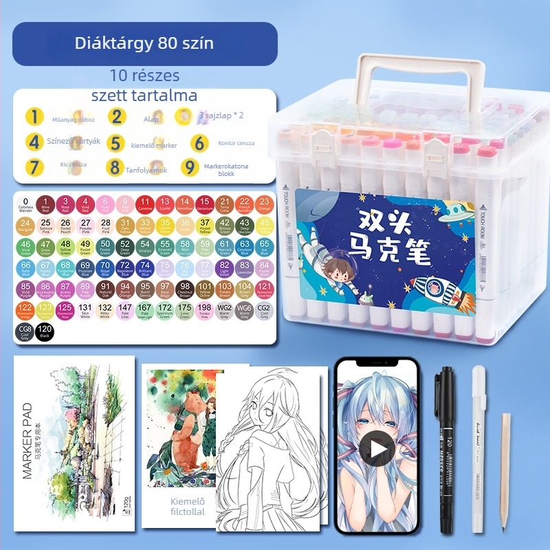 Diákoknak szóló marker toll – festéshez, rajzoláshoz és íráshoz (Touch Young)