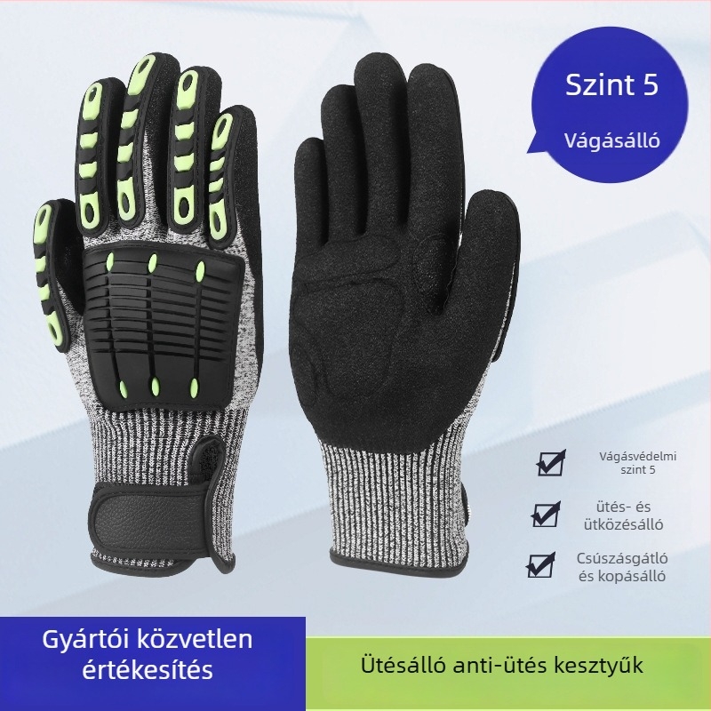 Munkavédelmi kesztyűk – Vágás és átszúrás elleni védelem, Tömeg: 60