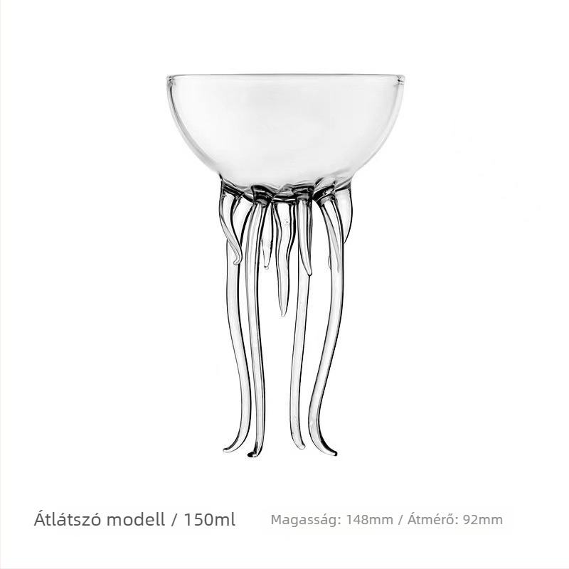 Koktél pohár készlet, 201–300 ml kapacitás, magas bóroszilikát üveg, modern minimalista stílus, logóval testreszabható
