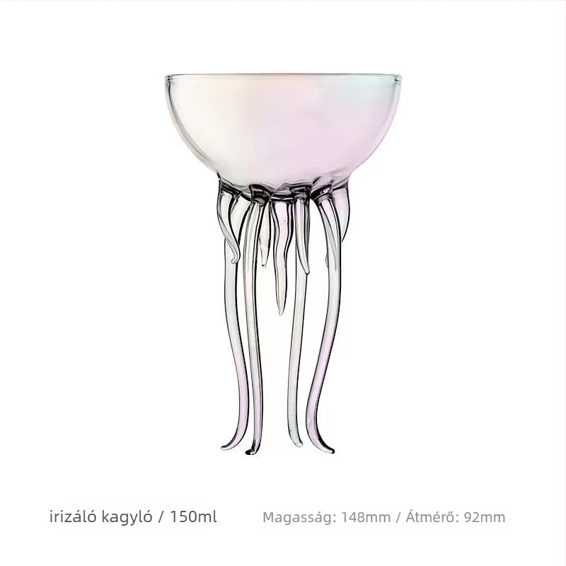 Koktél pohár készlet, 201–300 ml kapacitás, magas bóroszilikát üveg, modern minimalista stílus, logóval testreszabható