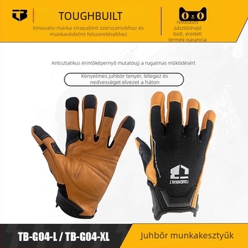 Szerelőkesztyű TB-G03 ToughBuilt – kopásálló, hőálló, vágásálló, csúszásmentes