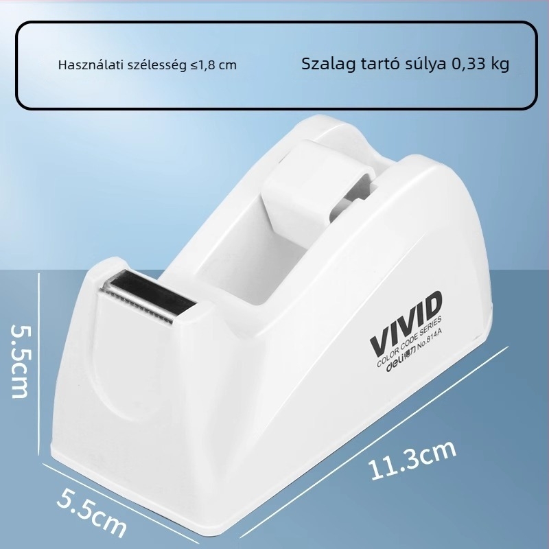 Szalagvágó adagoló – Modell: 814a, Műanyag kivitel, Szalag szélesség max. 22 mm, Nettó tömeg 450 g