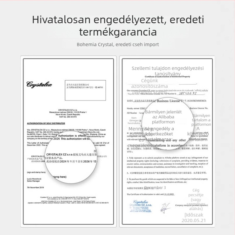 Crystalex vágott kristály borospohár otthoni használatra, európai stílusú kézi gravírozás