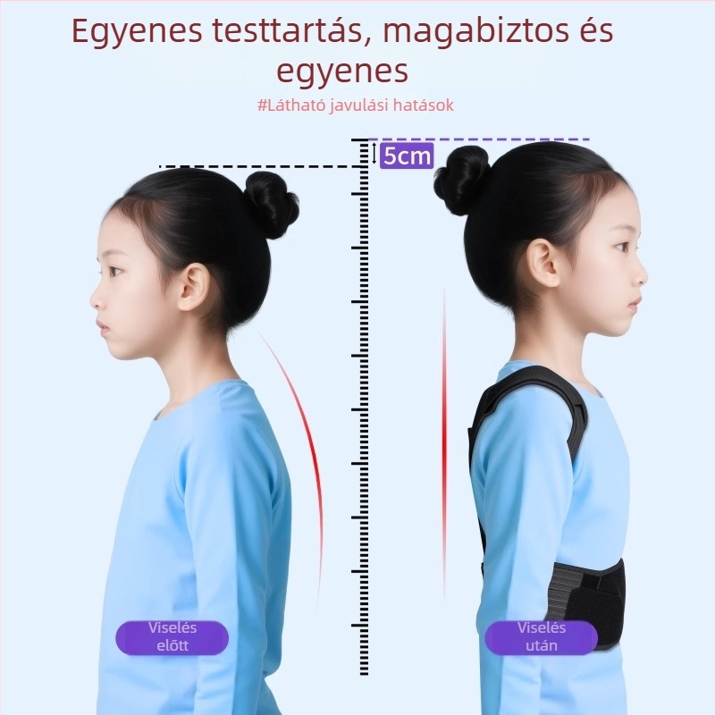 Testtartás javító öv - Uniszex, gyerekeknek és diákoknak, modell Bbj-et01, 2025 megjelenés