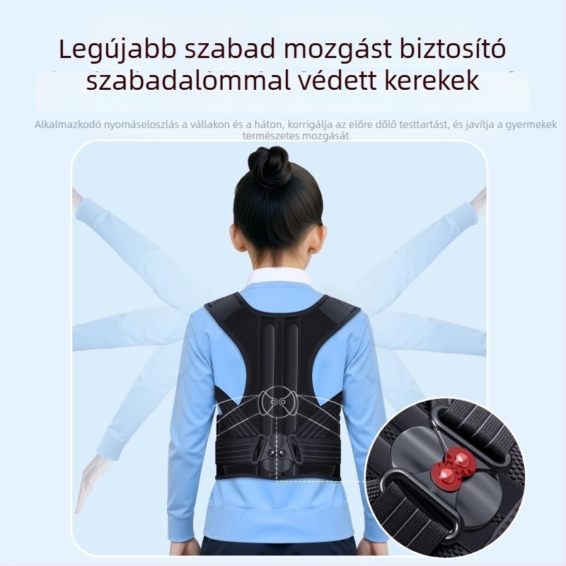 Testtartás javító öv - Uniszex, gyerekeknek és diákoknak, modell Bbj-et01, 2025 megjelenés
