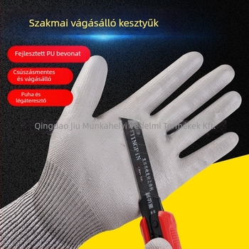 Vágásbiztos kesztyű HPPE anti-cut szálból, Flying Horse