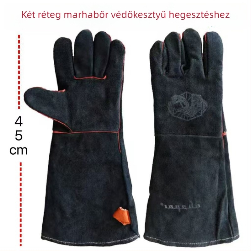 Tubata tehénbőr hegesztőkesztyű a hegesztéshez