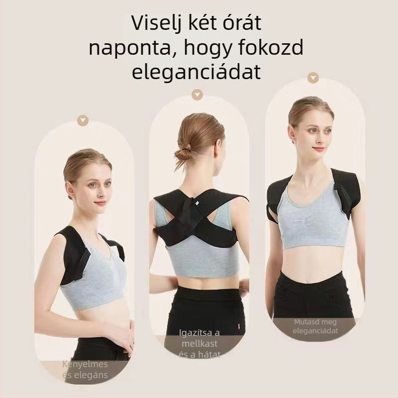 Felnőtt testtartás-korrigáló, láthatatlan kialakítás, gerinc igazítása, scoliózis-támogatás, modell A-58, 2023-as piacra kerülés, tanúsítvány