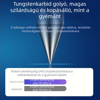 Nyomógombos gél toll - 0,5 mm golyó hegy, műanyag test, márka Comix/Qingxin