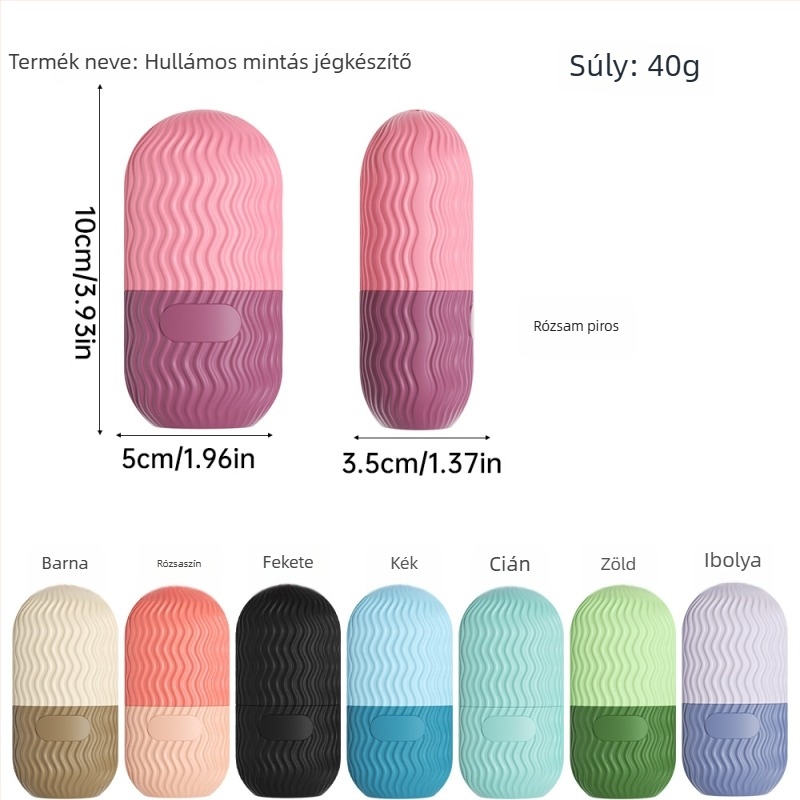 Szilikon arcjég-forma az arc hűtéséhez és arcmasszázshoz, 100 ml, Yc márka