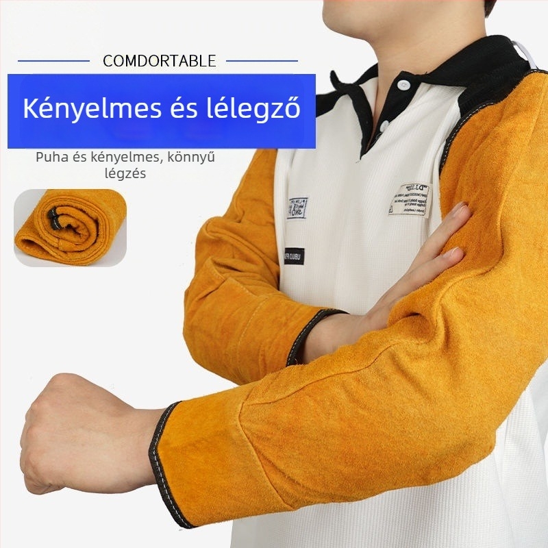 Tehénbőrből készült hegesztő ujjvédő