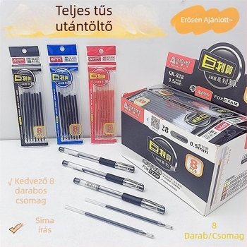 Odeme gél tollbetét 0,5 mm, 8 db, modell GR-828, fekete, piros, kék