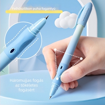 TrueColor törölhető toll általános iskolásoknak, gradient színű, uniszex, cserélhető tinta tasak (Tintaellátó rendszer: tasak; Hegy anyaga: irídium csúcs; Burkolat: műanyag; Modell: függőleges toll; Testreszabás: elérhető)
