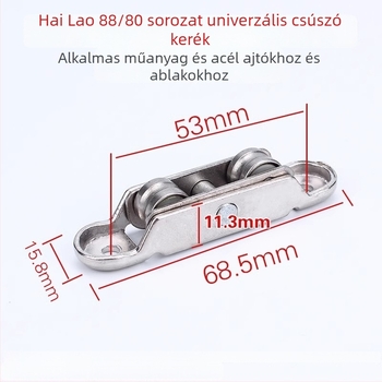 Plastic-steel ajtó- és ablak görgők – 80-type rozsdamentes acél görgők, 77-type csúszó mechanizmus, üvegablakokhoz, Márka: Other