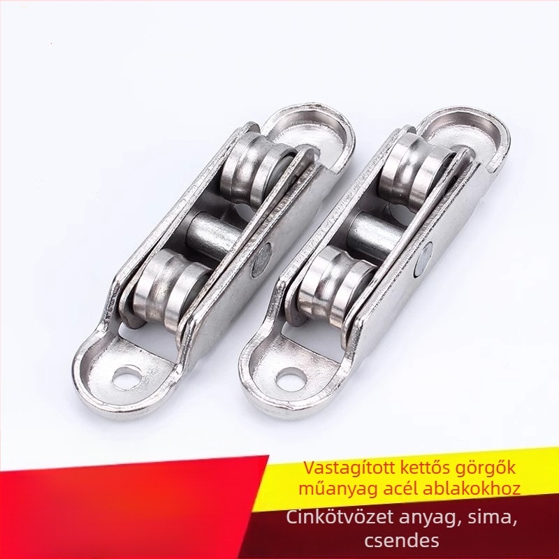 Plastic-steel ajtó- és ablak görgők – 80-type rozsdamentes acél görgők, 77-type csúszó mechanizmus, üvegablakokhoz, Márka: Other