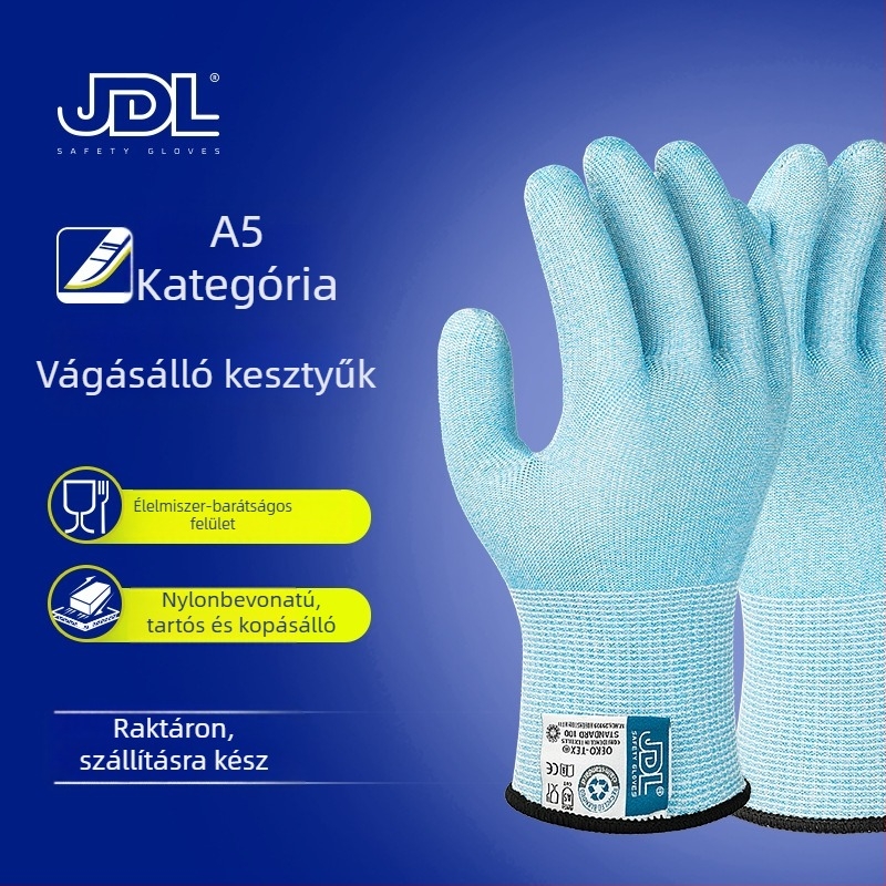 Level 5 HPPE vágásbiztos kesztyűk – karcolás elleni védelem, üveg vágásának biztonsága kertészkedéshez