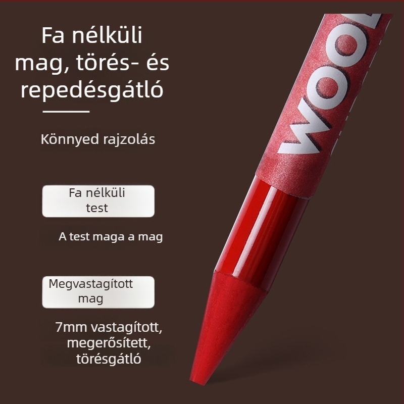 Fa nélküli színes szénceruza készlet, teljes maggal, portrérajzokhoz – művészeti tanulók számára
