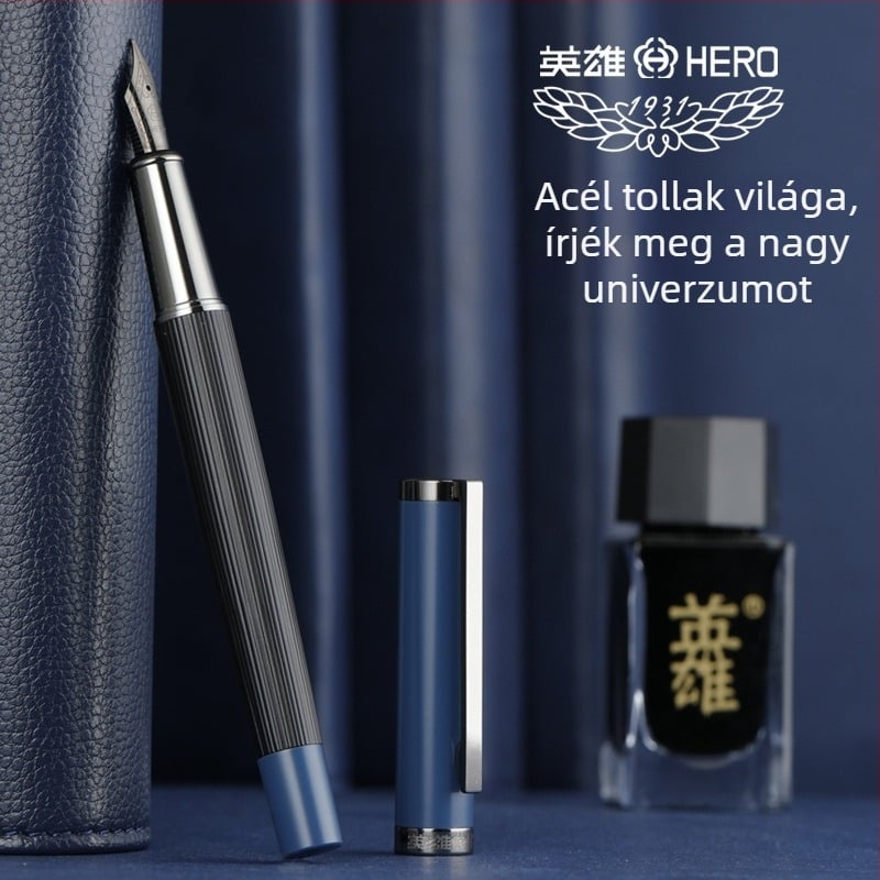 HERO 6192 toll – fém test, forgó tintaszívó rendszer, iridium tollhegy, logó nyomtatva