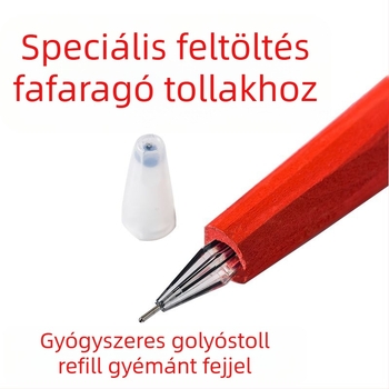 Fa faragó toll refill – 0,5 mm menet, modell G324, műanyag, kompatibil golyóstollal és zselés tollal