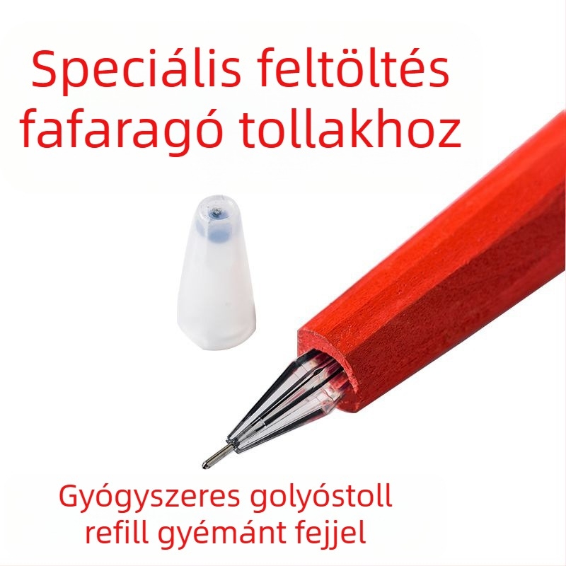 Fa faragó toll refill – 0,5 mm menet, modell G324, műanyag, kompatibil golyóstollal és zselés tollal