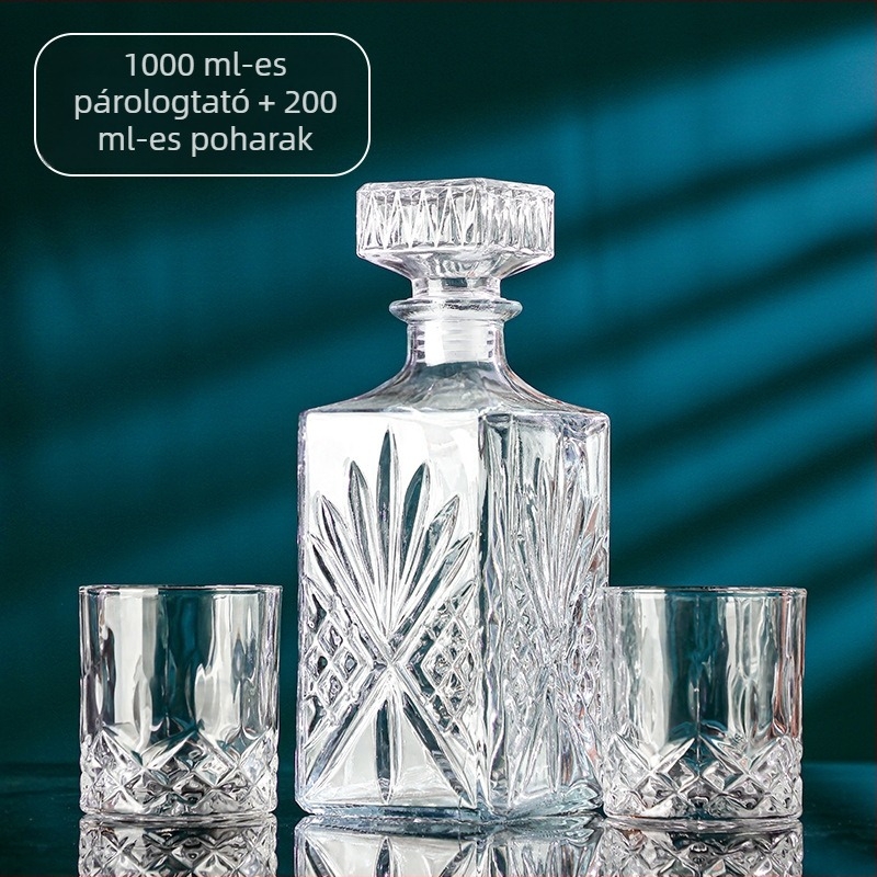 Dekanter Zhiyao, üveg, modern minimalista stílus, 580 g