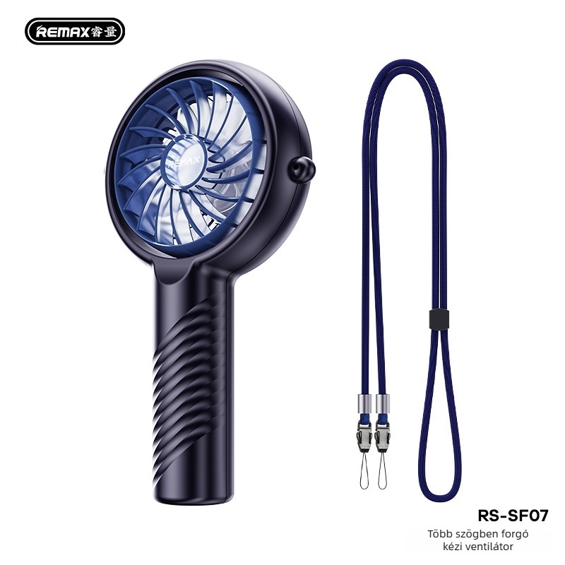 Kézi USB ventilátor - 5-lapátos brushless motor, beépített 1000–1200 mAh akkumulátor, USB töltés, 3 sebességfokozat