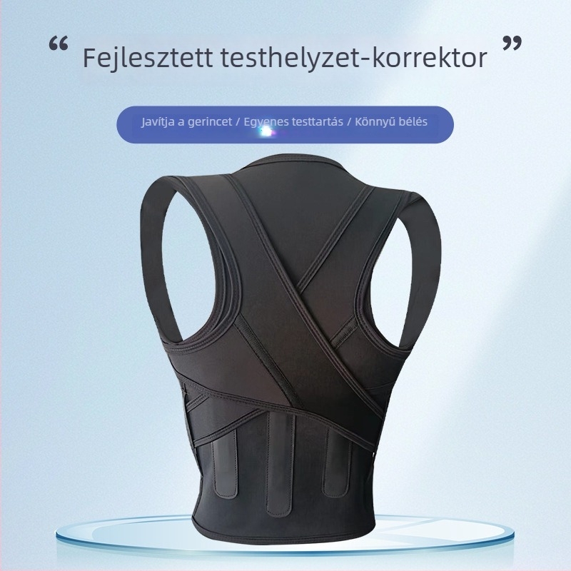 Tartásjavító öv három rúd hát-támogatással, uniszex, modell 6606, 2024 tavaszán megjelenés