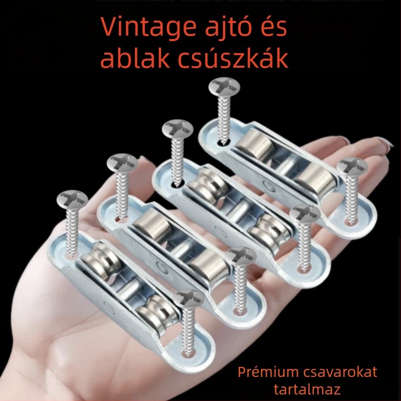 Műanyag- és acél csúszóajtók sínroller rozsdamentes acél csapágyakkal