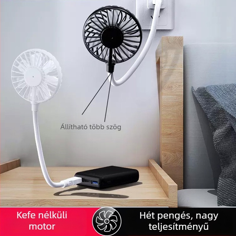 USB kézben tartott ventilátor, hordozható mini, csendes, kültéri használatra