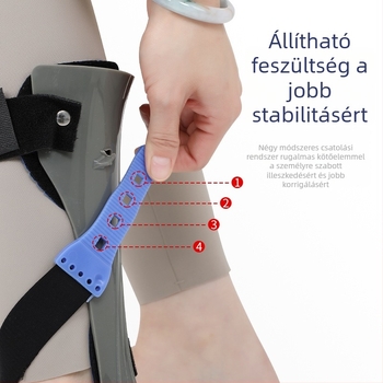 Állítható boka- és lábortézis a láb esésének és invertálás/külső forgás korekciójához, nylon, modell sml